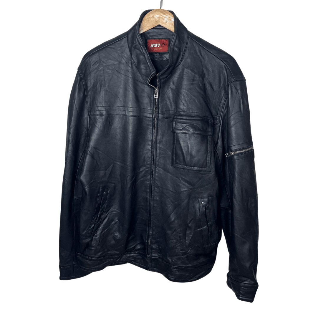 YTDA Vintage Genuine Leather Jacket XL - Funkify