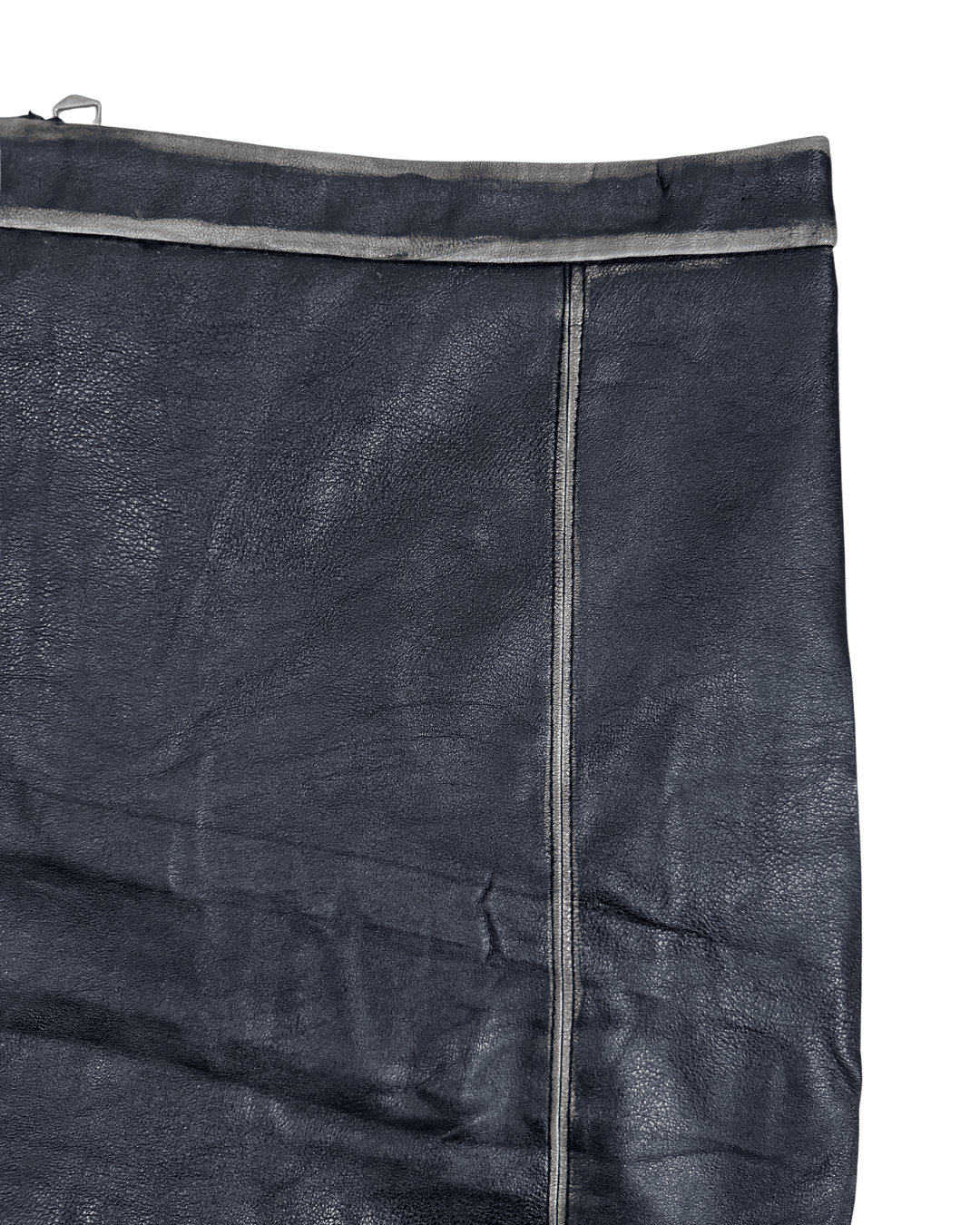 Zara Leather Assymetrical Hem Skirt - Medium - Funkify