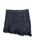 Zara Leather Assymetrical Hem Skirt - Medium - Funkify