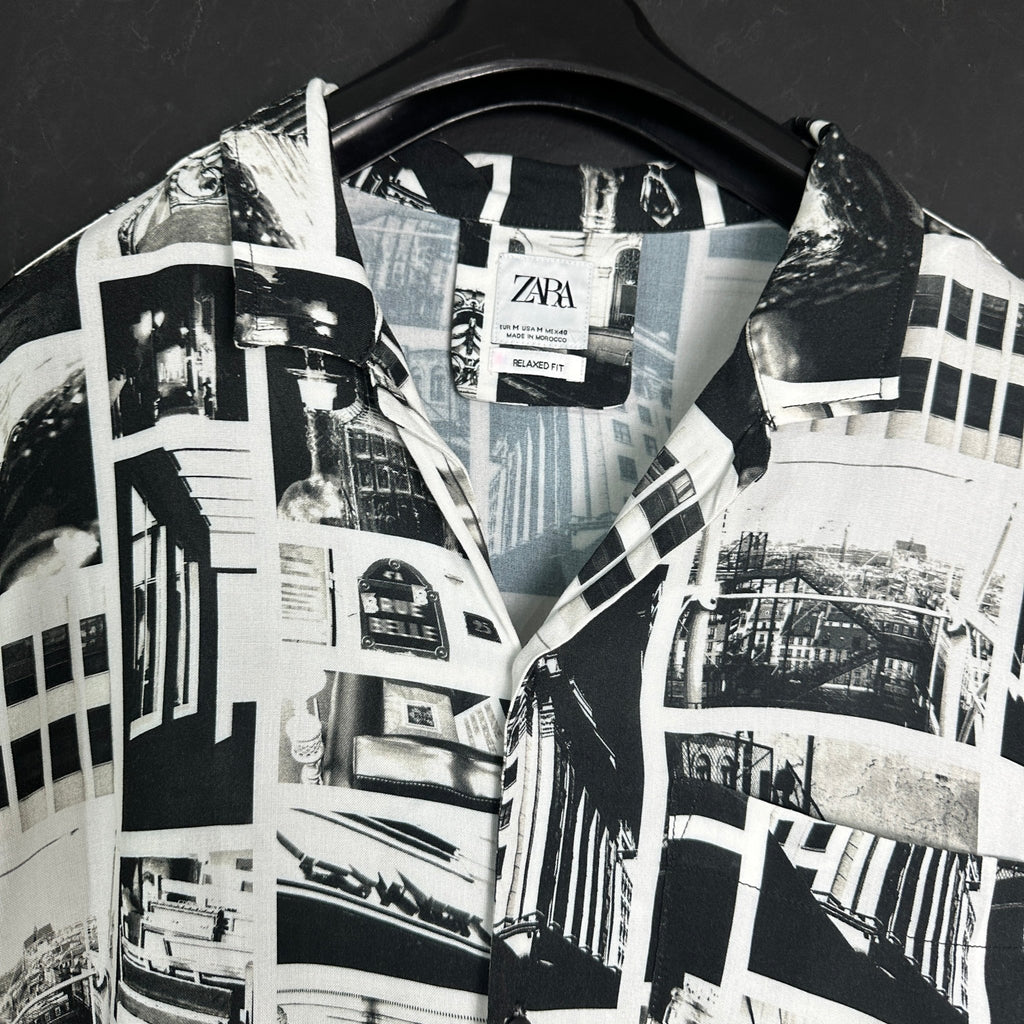 Zara Relaxed Fit Pattern Shirt - Funkify