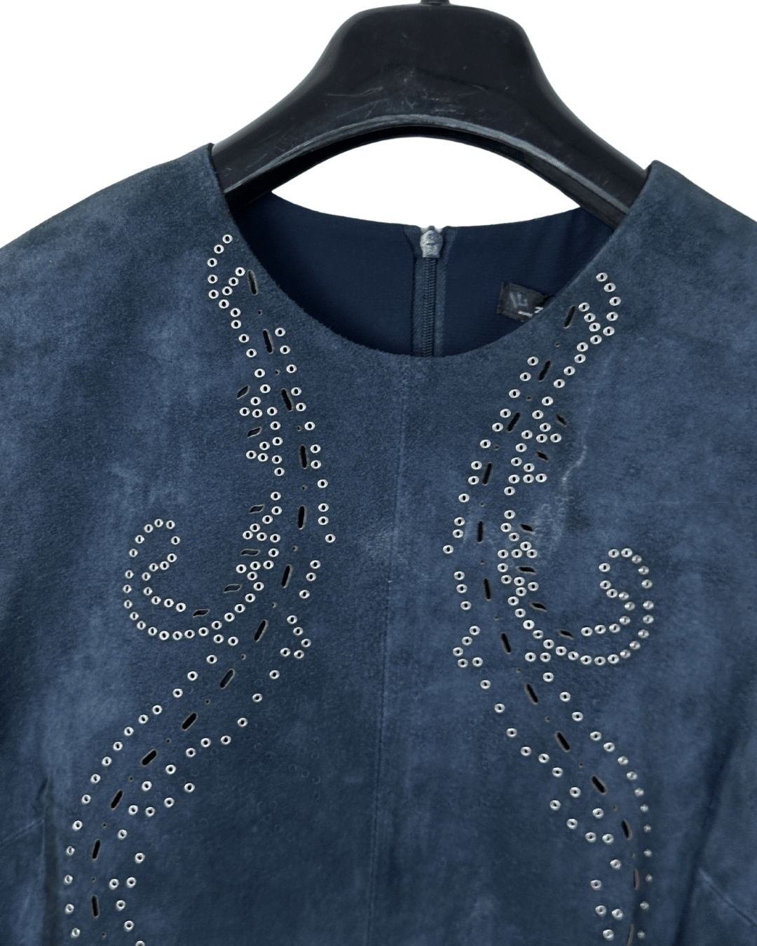 Zara Suede Embellished Shift Dress XS - Funkify