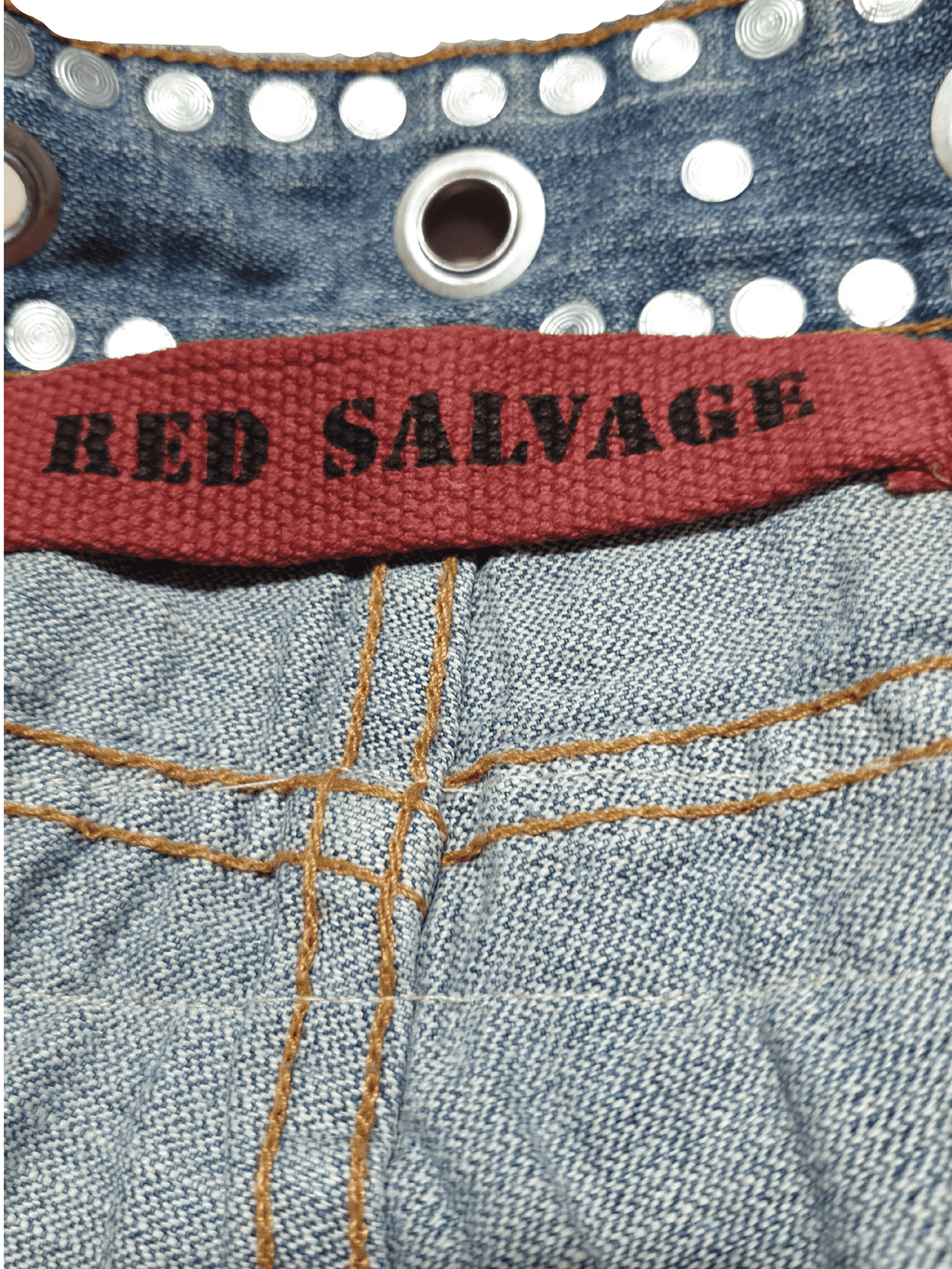 Vintage Red Salvage Jeans