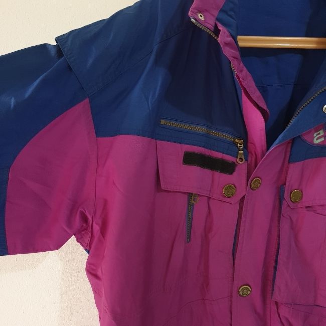 Vintage Purple Jacket with Foldable hood