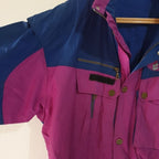 Vintage Purple Jacket with Foldable hood