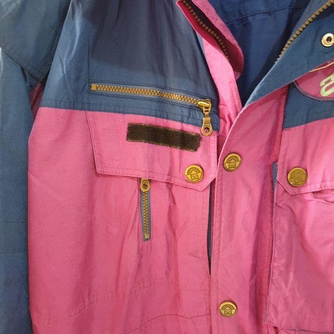Vintage Purple Jacket with Foldable hood