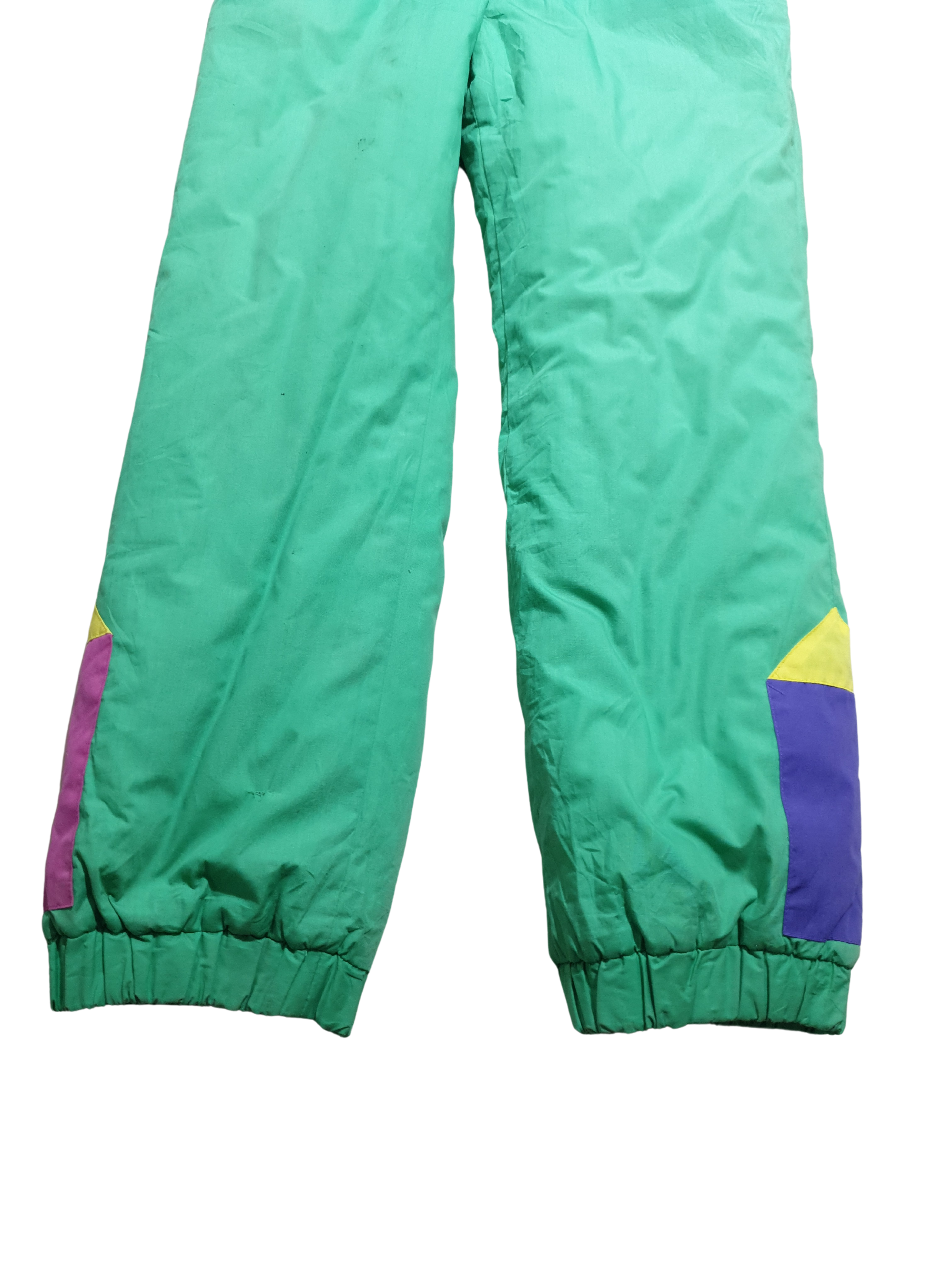 Vintage 80s 90s Colorblock Jumpsuit with foldable hood
