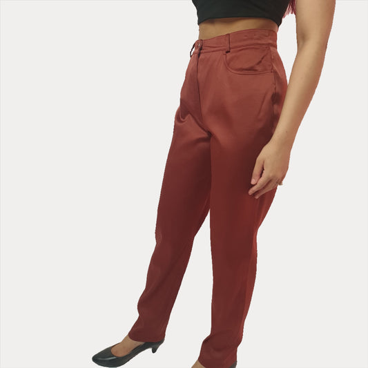 Vintage Satin Women's Pants