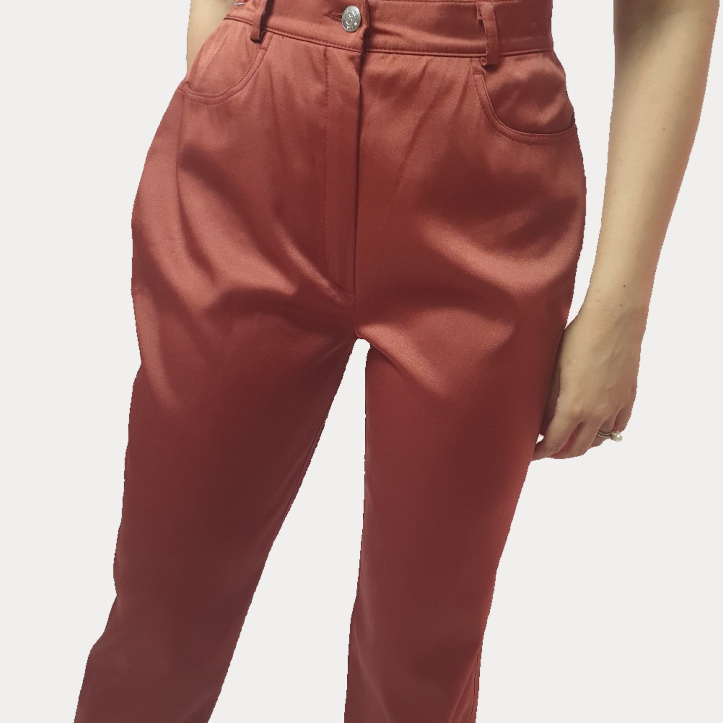 Vintage Satin Women's Pants