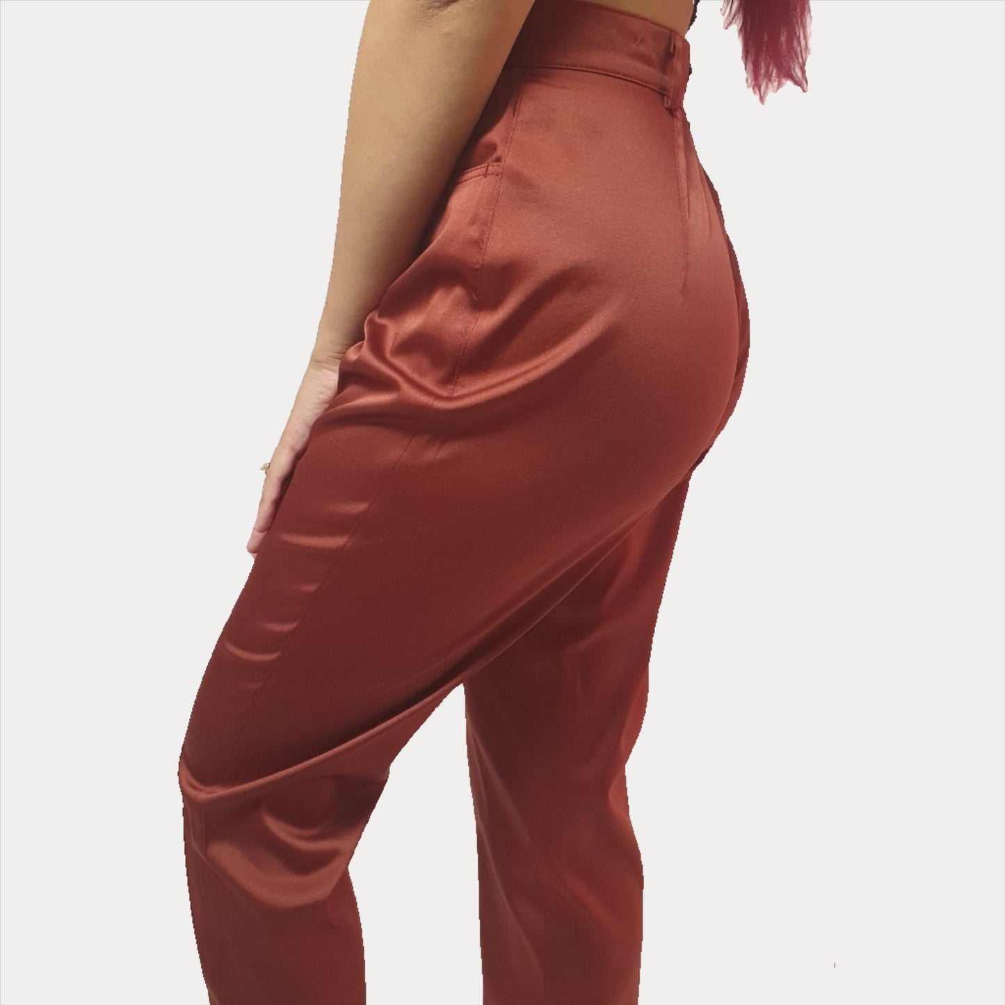 Vintage Satin Women's Pants