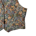 Vintage floral tapestry vest