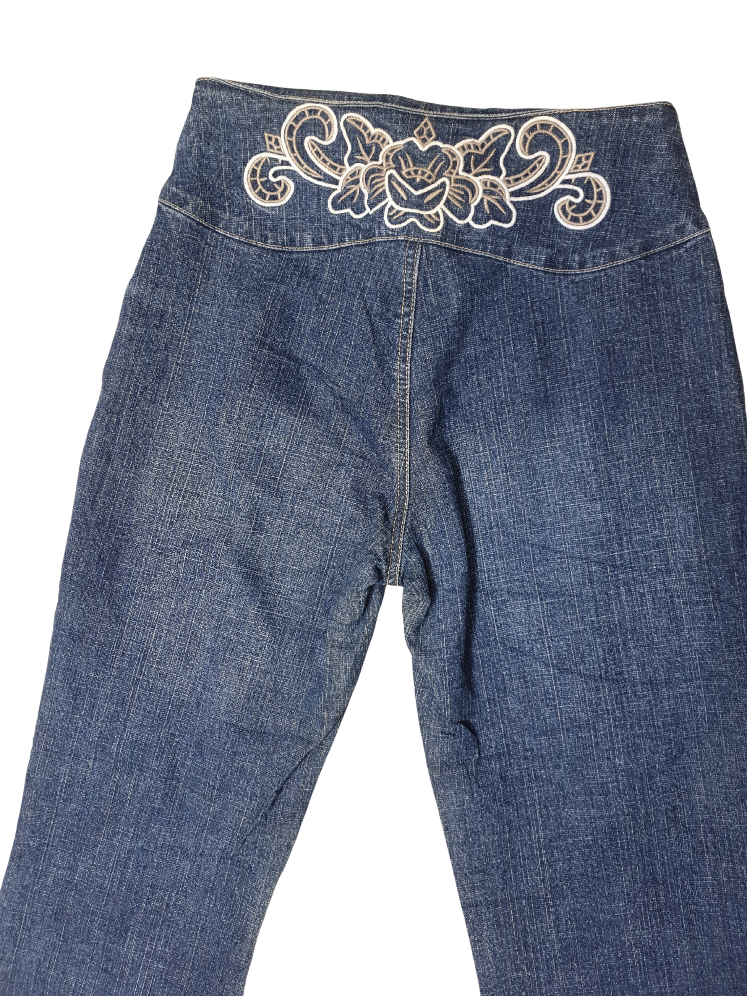 Vintage Street One Embroidered Denim Jeans