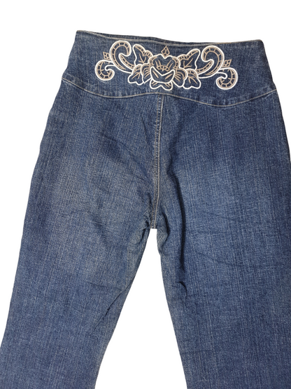 Vintage Street One Embroidered Denim Jeans