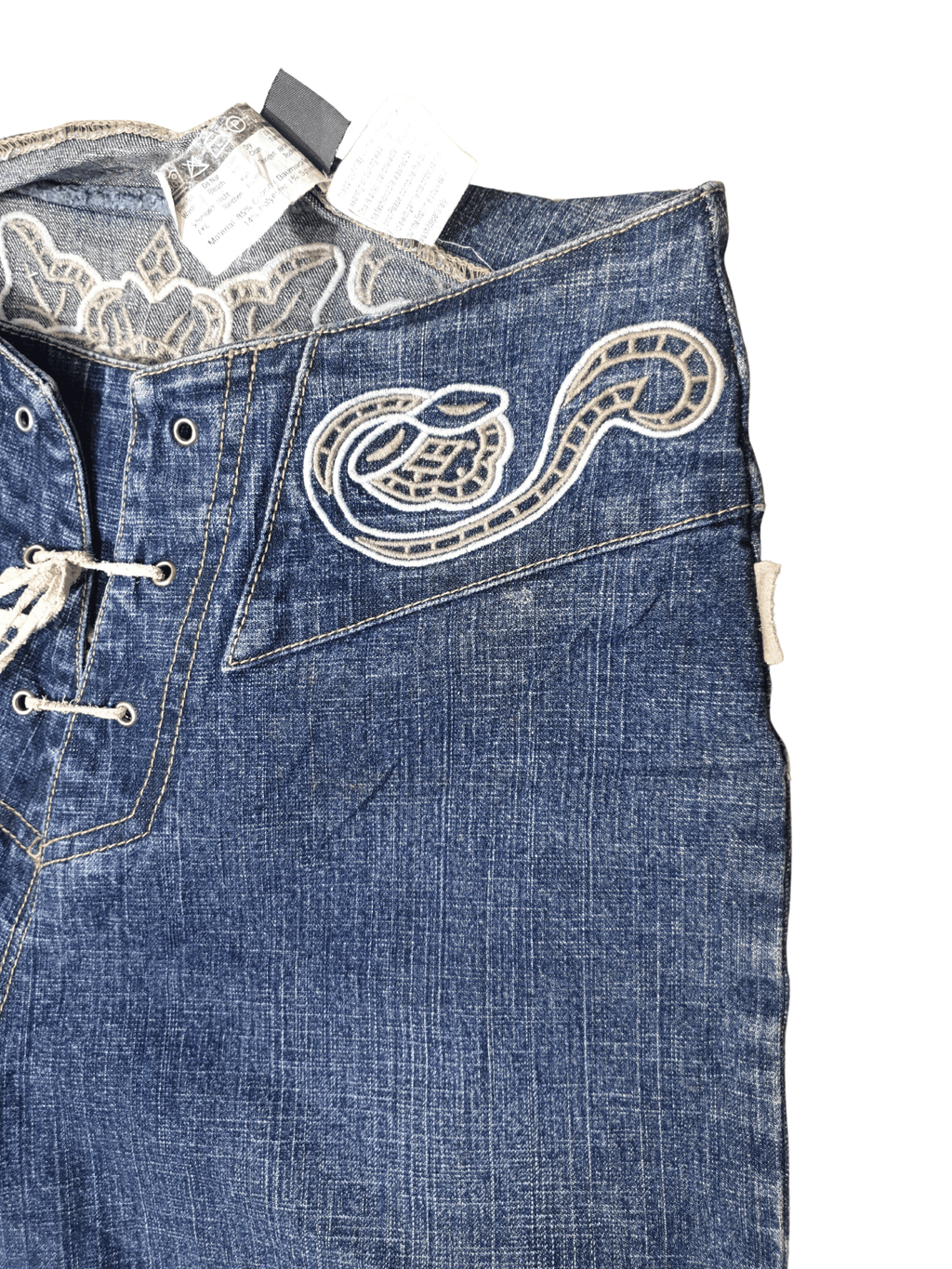 Vintage Street One Embroidered Denim Jeans