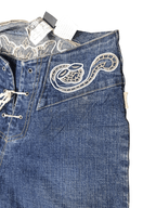 Vintage Street One Embroidered Denim Jeans