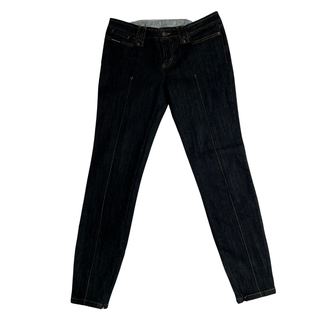 【HI FI FNK】Wonder Black Wide Denim D&G Y2K 'Wonder' Very Tight Low-rise Women's Jeans – Funkify