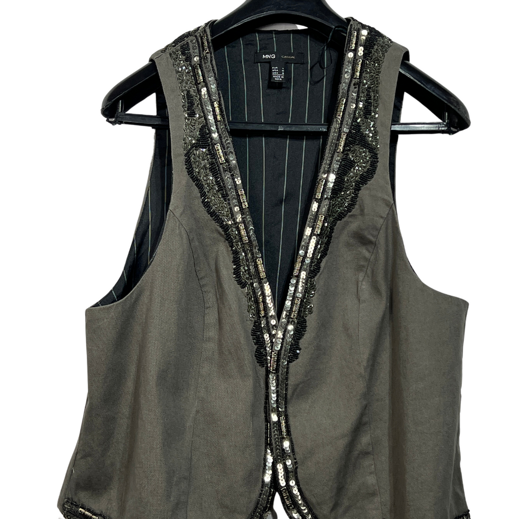 Mango Sequinned Vest