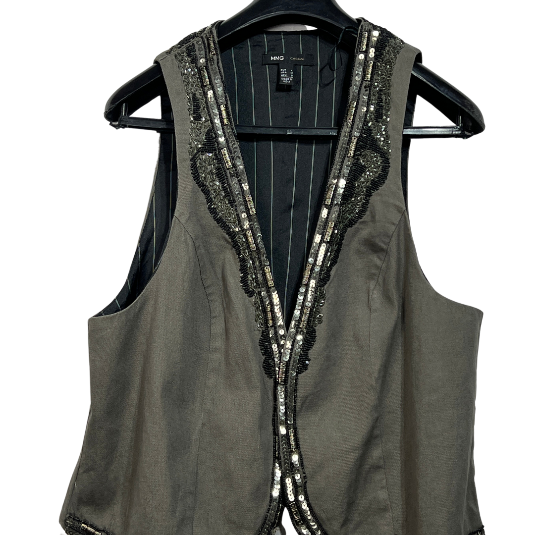 Mango Sequinned Vest