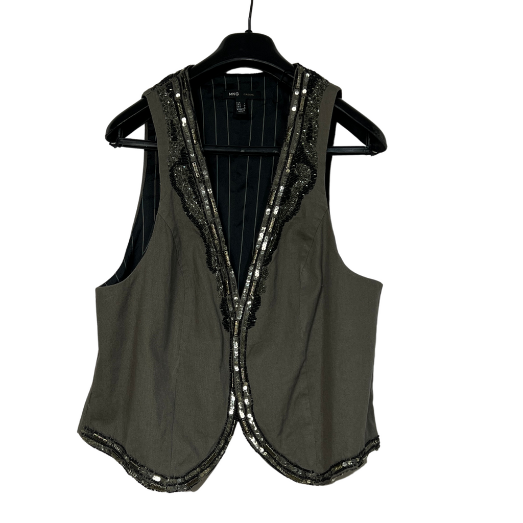 Mango Sequinned Vest
