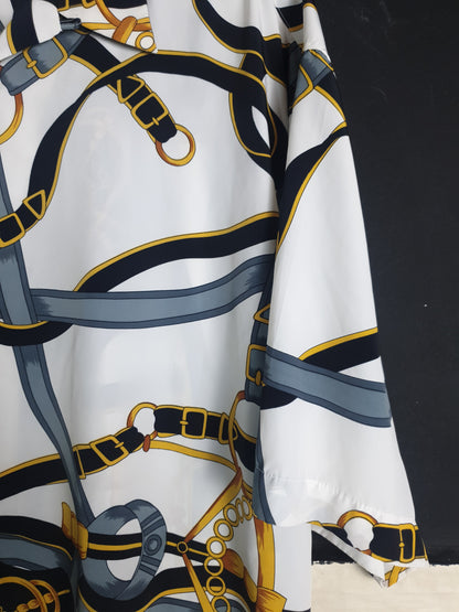 Vintage Chain Print Men's Shirt