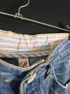 Vintage Men's Patched Denim Jeans