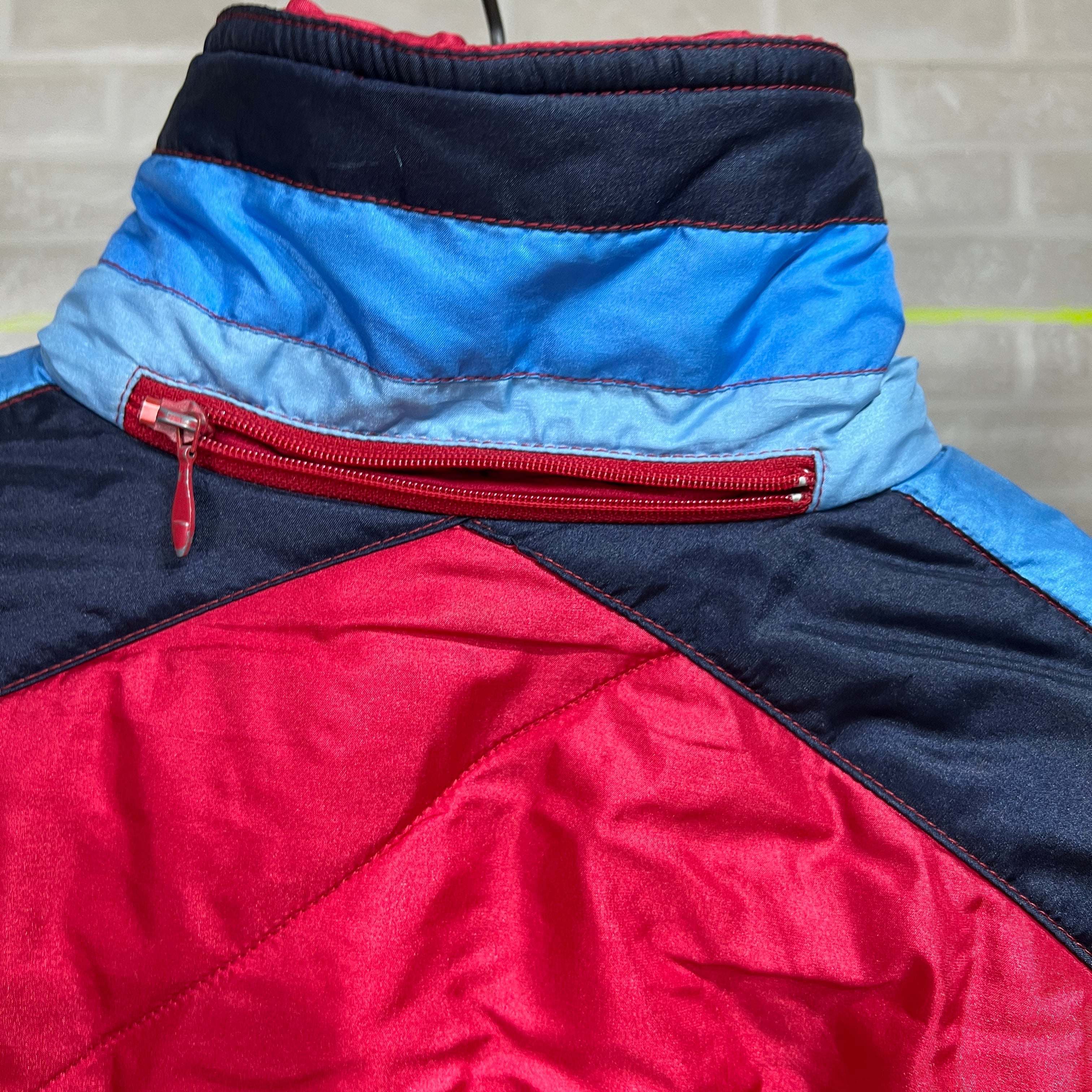 Vintage Ellesse Puffer Jacket with Foldable Hood