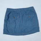 Denim Skirt With Pockets Large