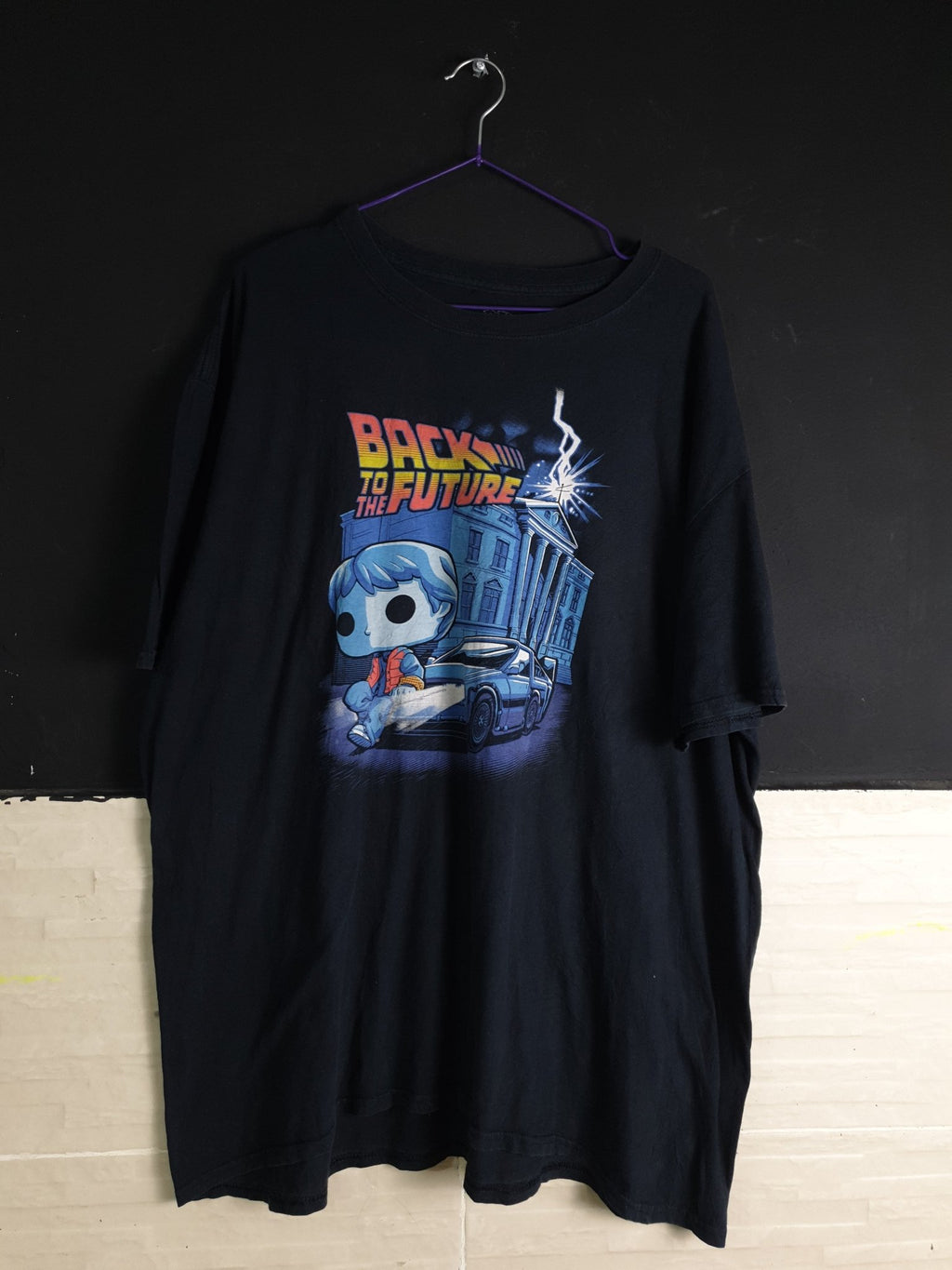 Back to the Future Navy Graphic Tee - Funkify