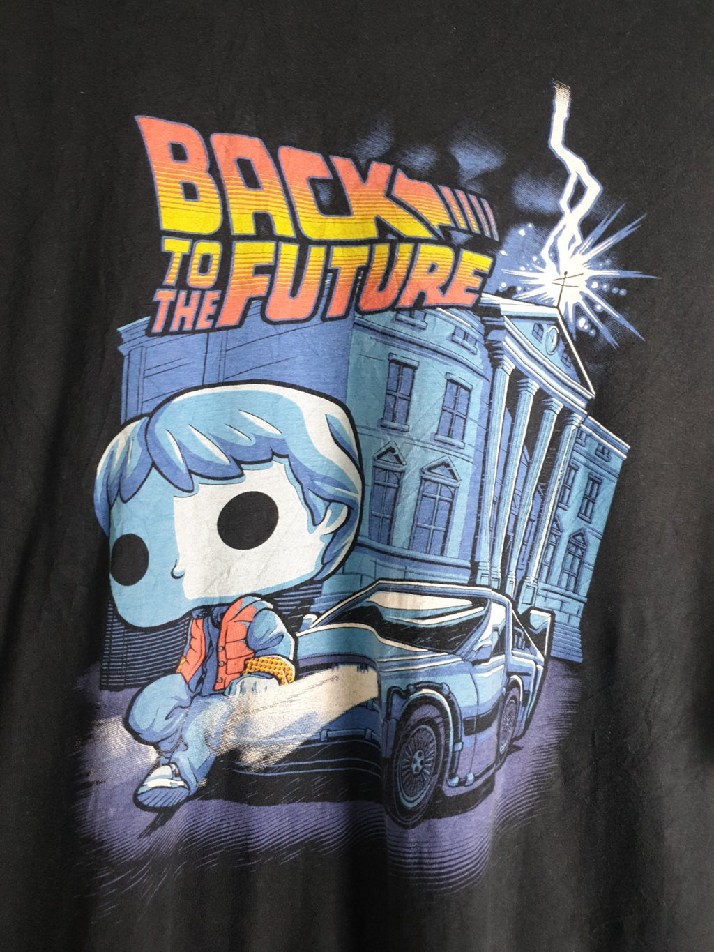 Back to the Future Navy Graphic Tee - Funkify