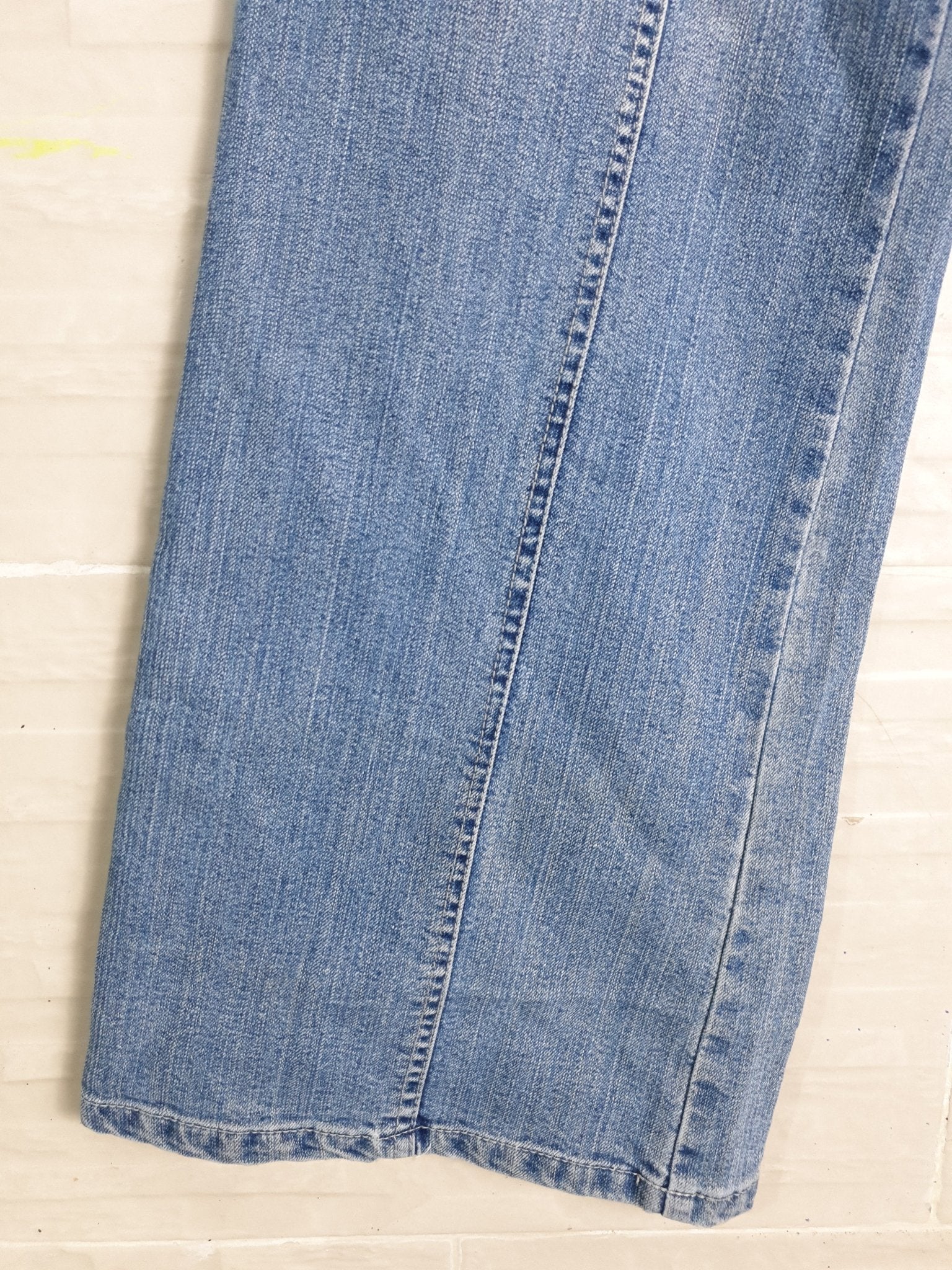 Denim Pants with Zipper Detailing - Funkify
