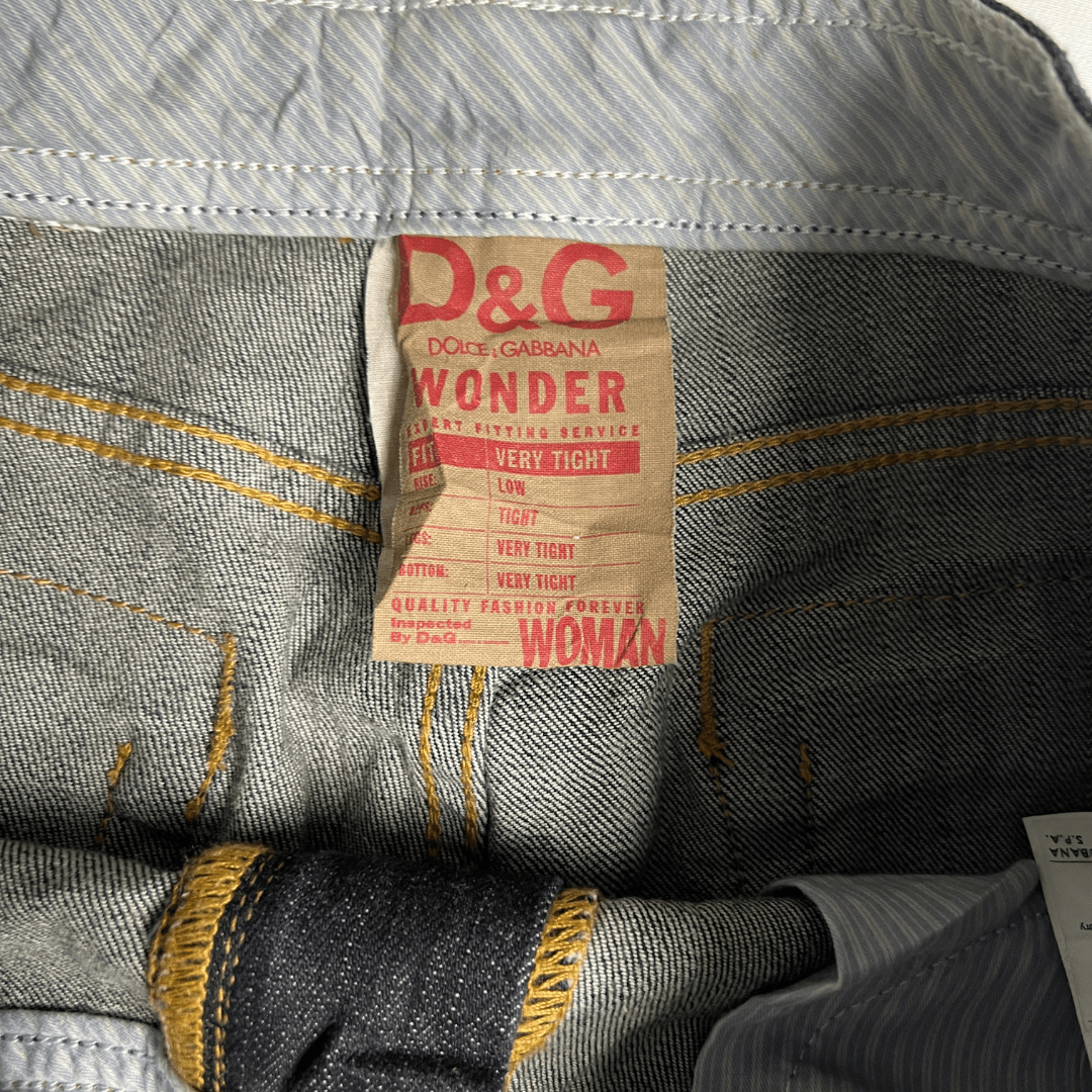 D&G Y2K 'Wonder' Very Tight Low-rise Women's Jeans - Funkify
