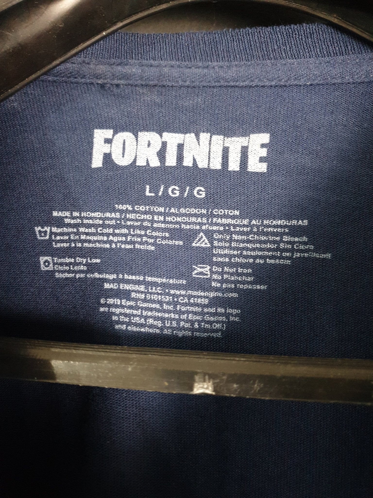 Fortnite Navy Blue T-Shirt - Funkify
