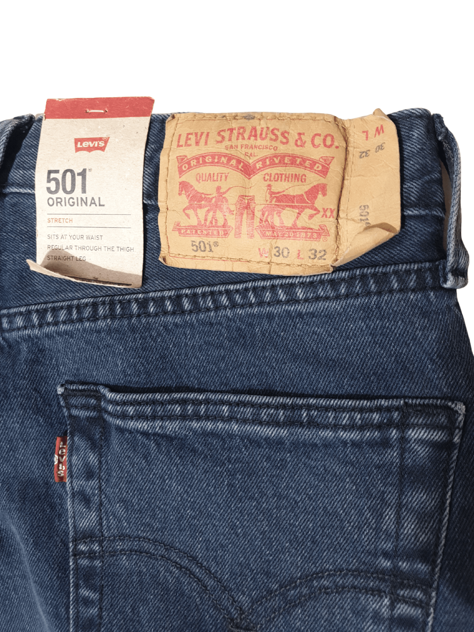 Levi's 501 Straight Leg Jeans W 30 L32 - Funkify