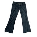 Low Rise Y2K Stripped Denim Pants - Funkify