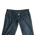 Low Rise Y2K Stripped Denim Pants - Funkify