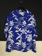 Marsh Landing Blue Floral Blouse - Funkify