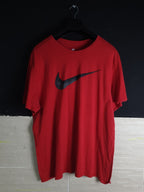 Nike Big Swoosh Red Tee - Funkify