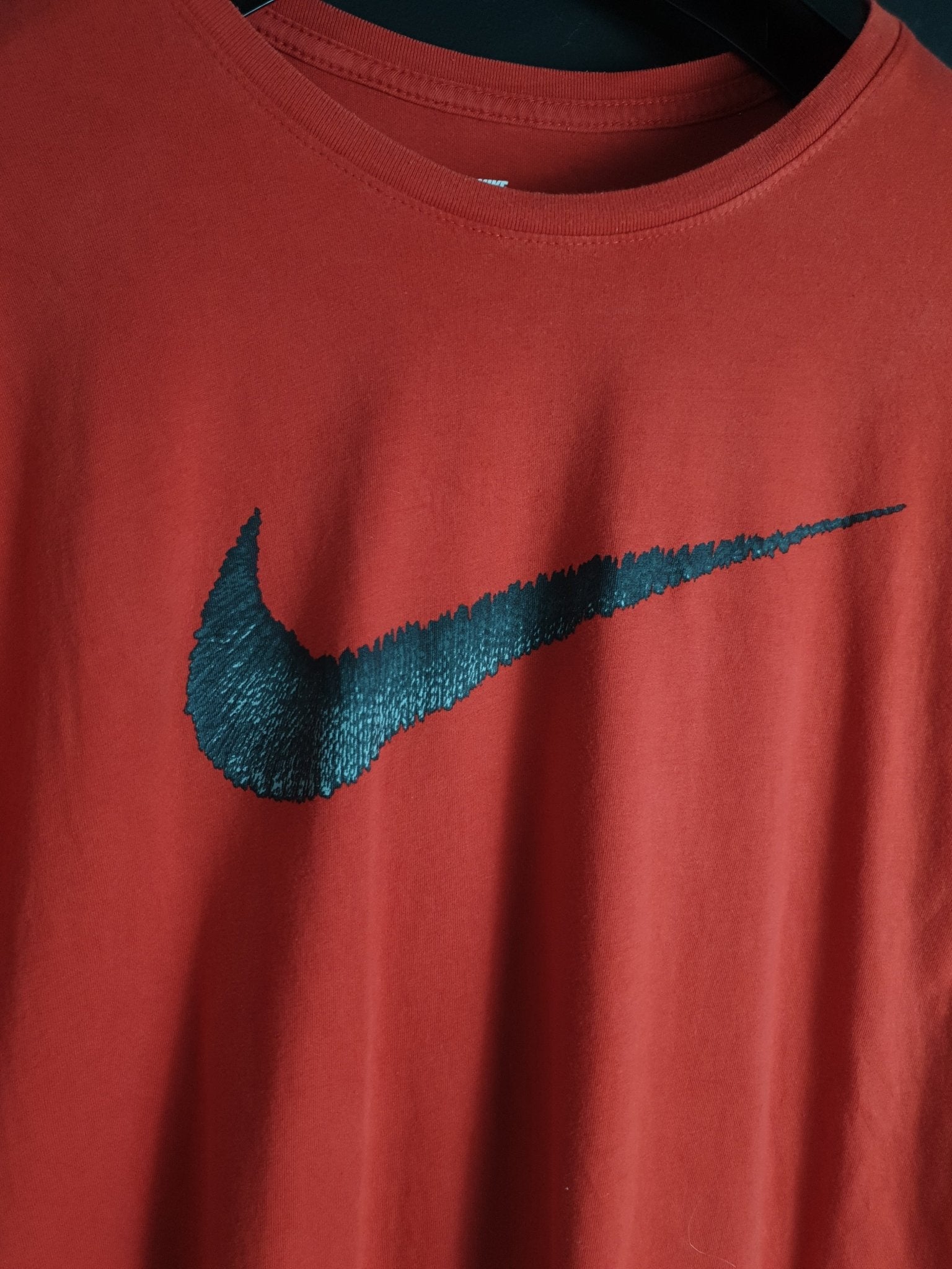 Nike Big Swoosh Red Tee - Funkify