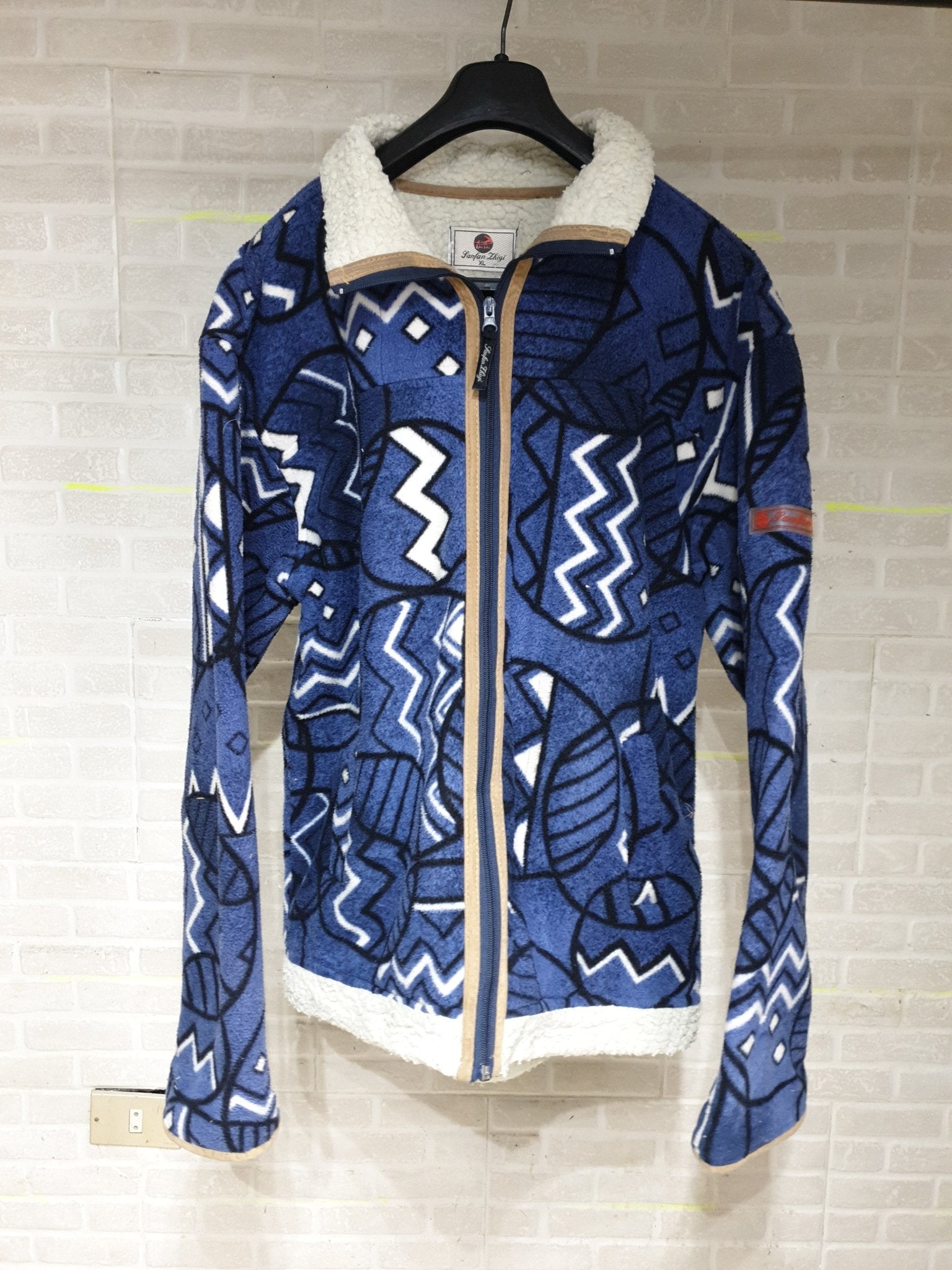 Patterned Fleece Jacket - Funkify