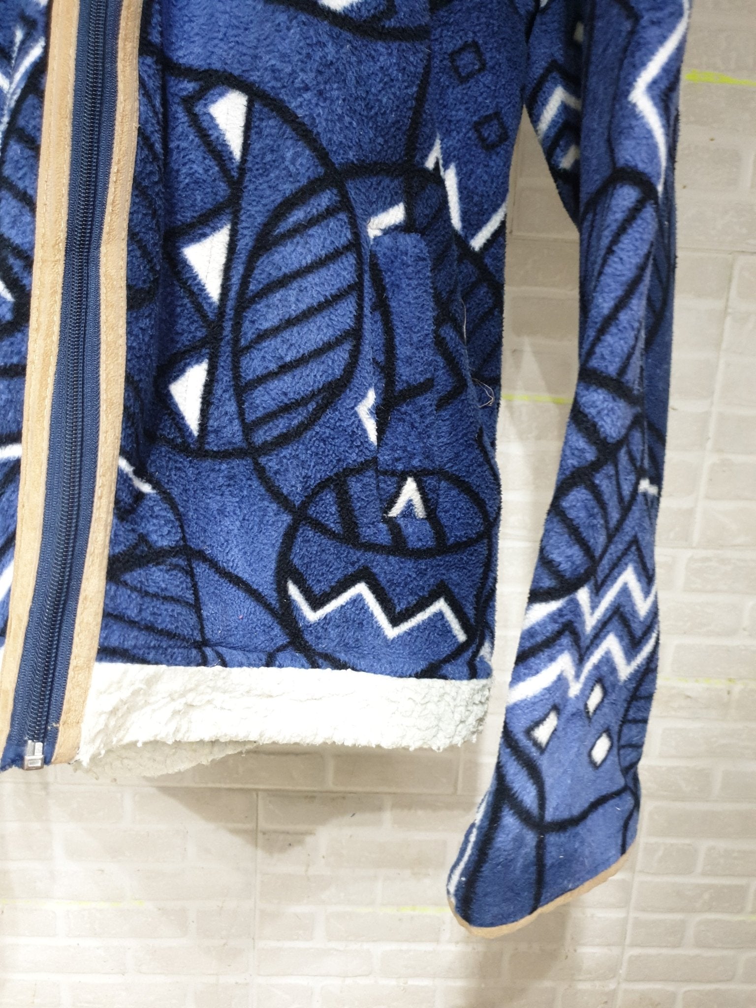 Patterned Fleece Jacket - Funkify