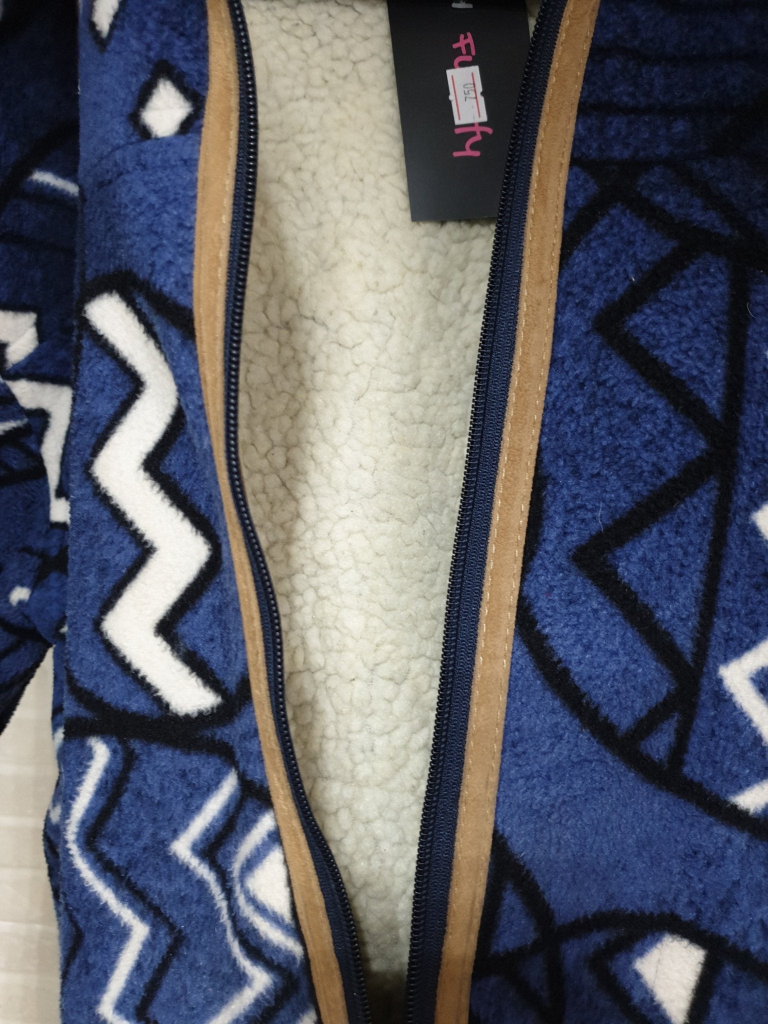 Patterned Fleece Jacket - Funkify