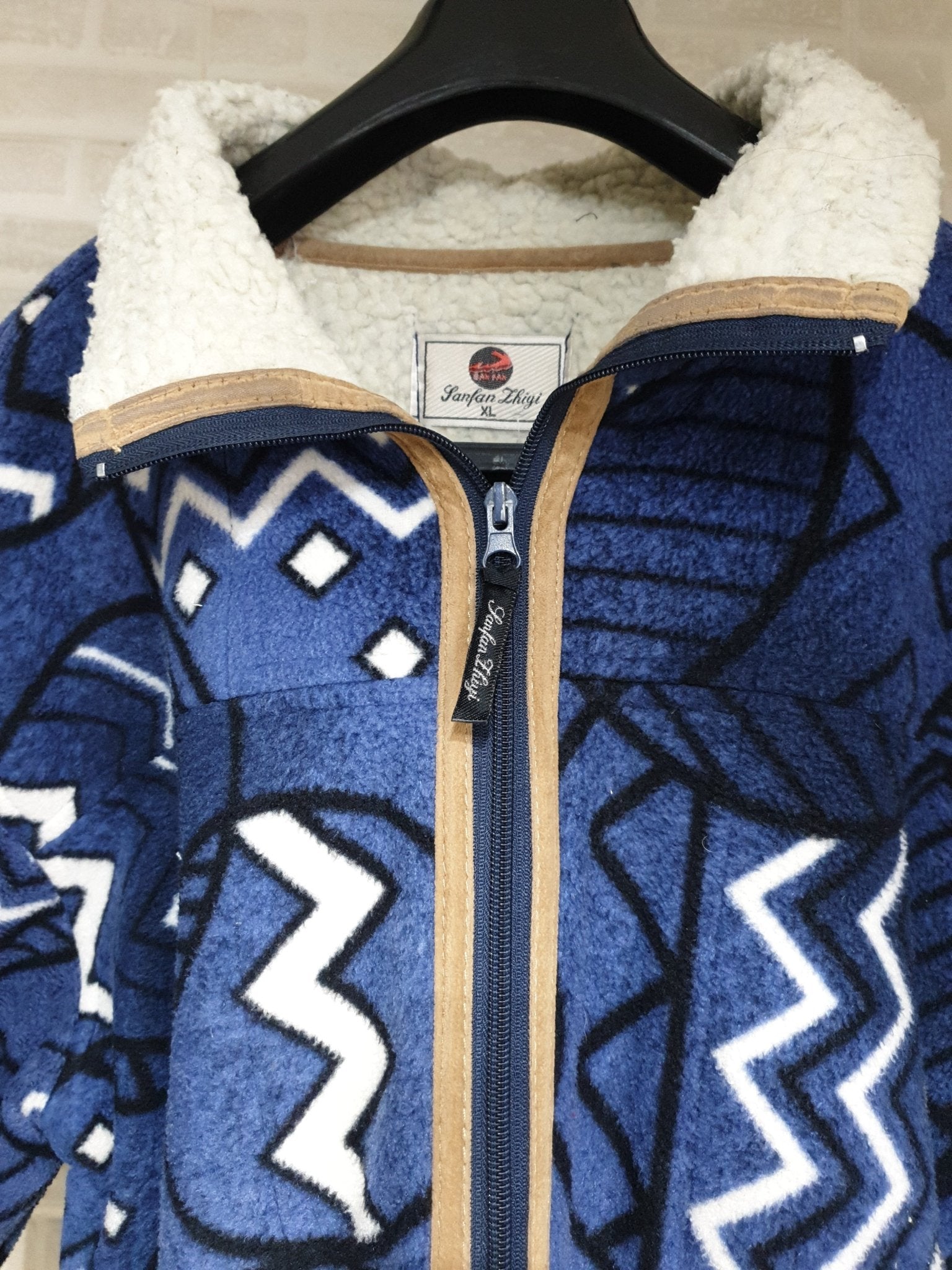 Patterned Fleece Jacket - Funkify