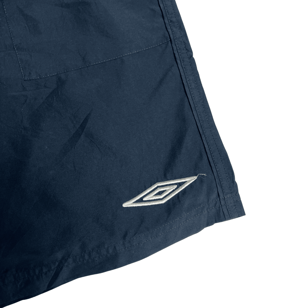 Umbro Navy Track Shorts - Funkify