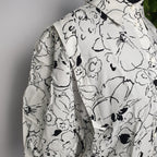 Vintage abstract floral blouse - Funkify