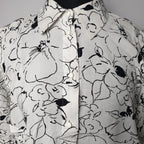 Vintage abstract floral blouse - Funkify