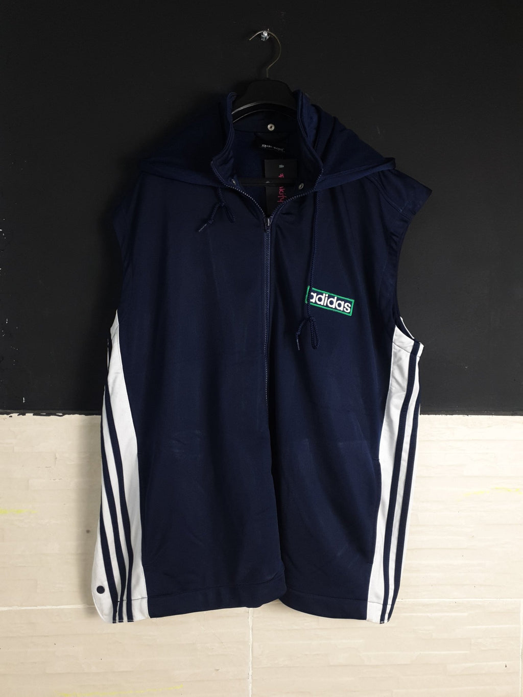 Vintage Adidas Snap button hoodie - Funkify
