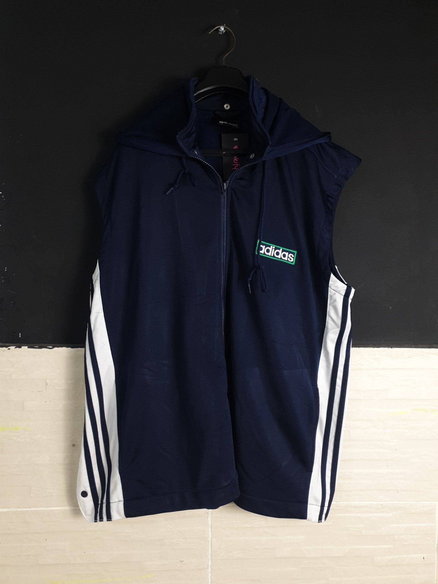 Vintage Adidas Snap button hoodie - Funkify