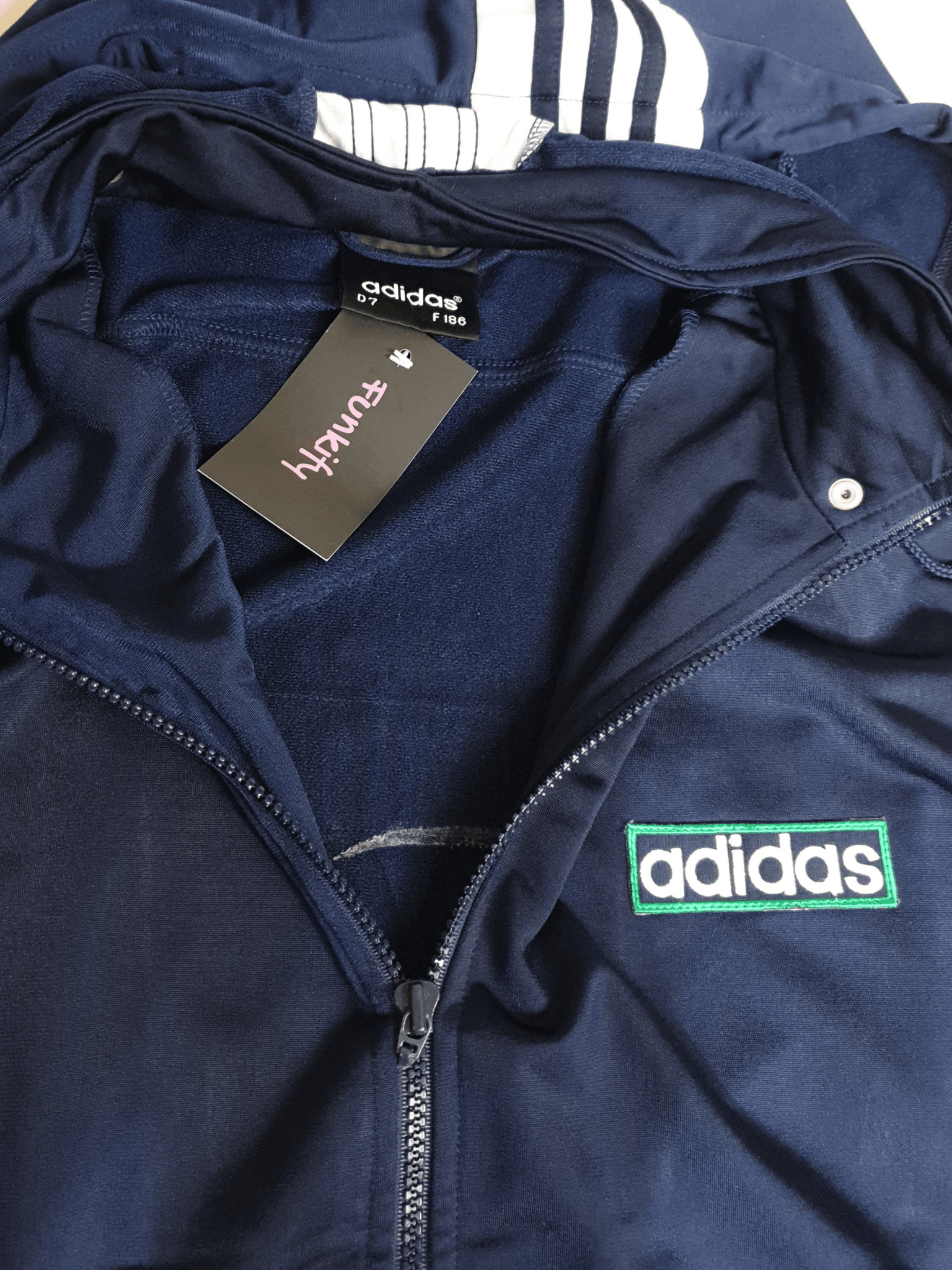 Vintage Adidas Snap button hoodie - Funkify