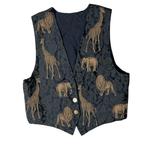 Vintage Animal Pattern Tapestry Vest - Funkify