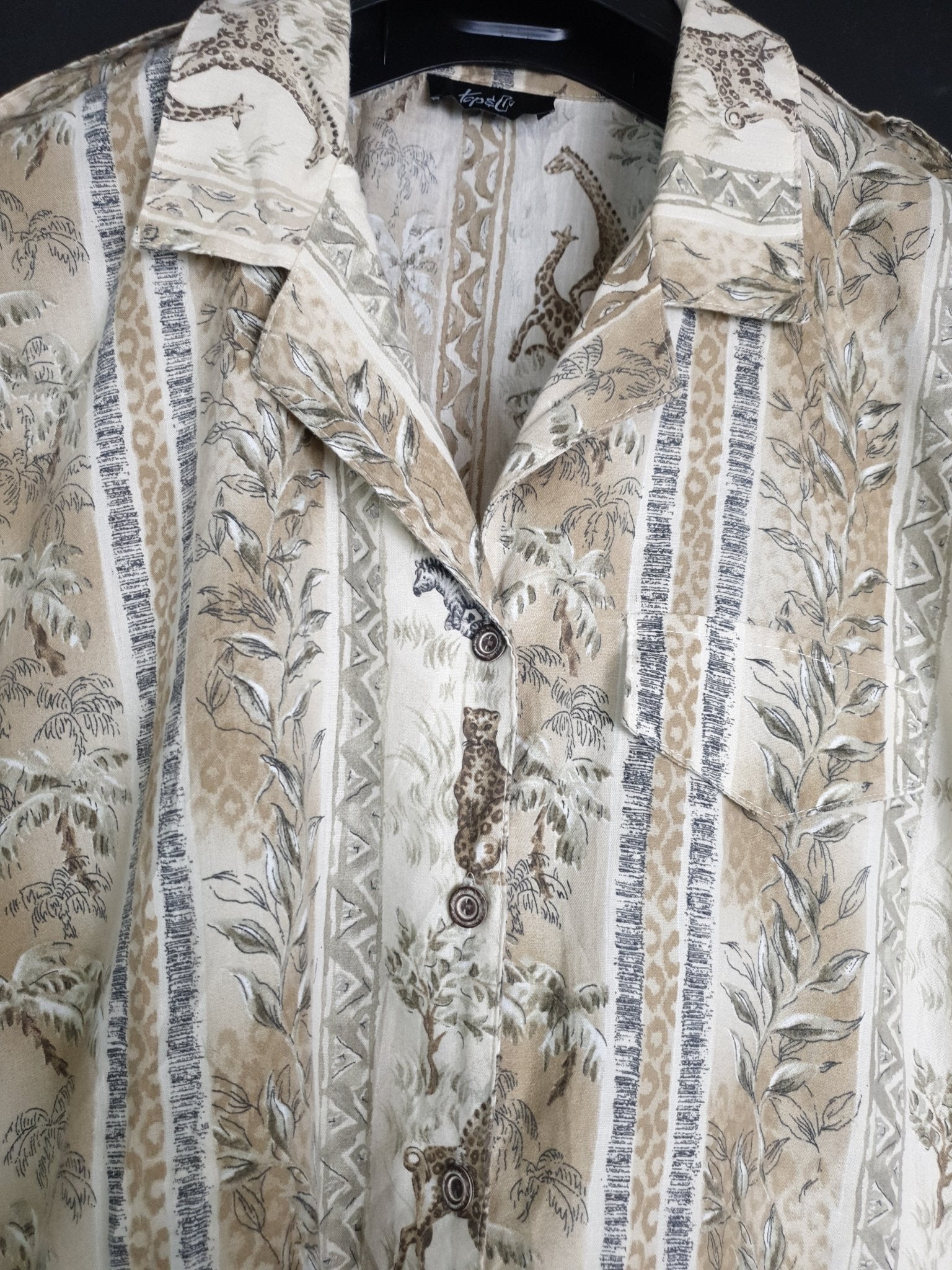 Vintage Animals Pattern Shirt - Funkify