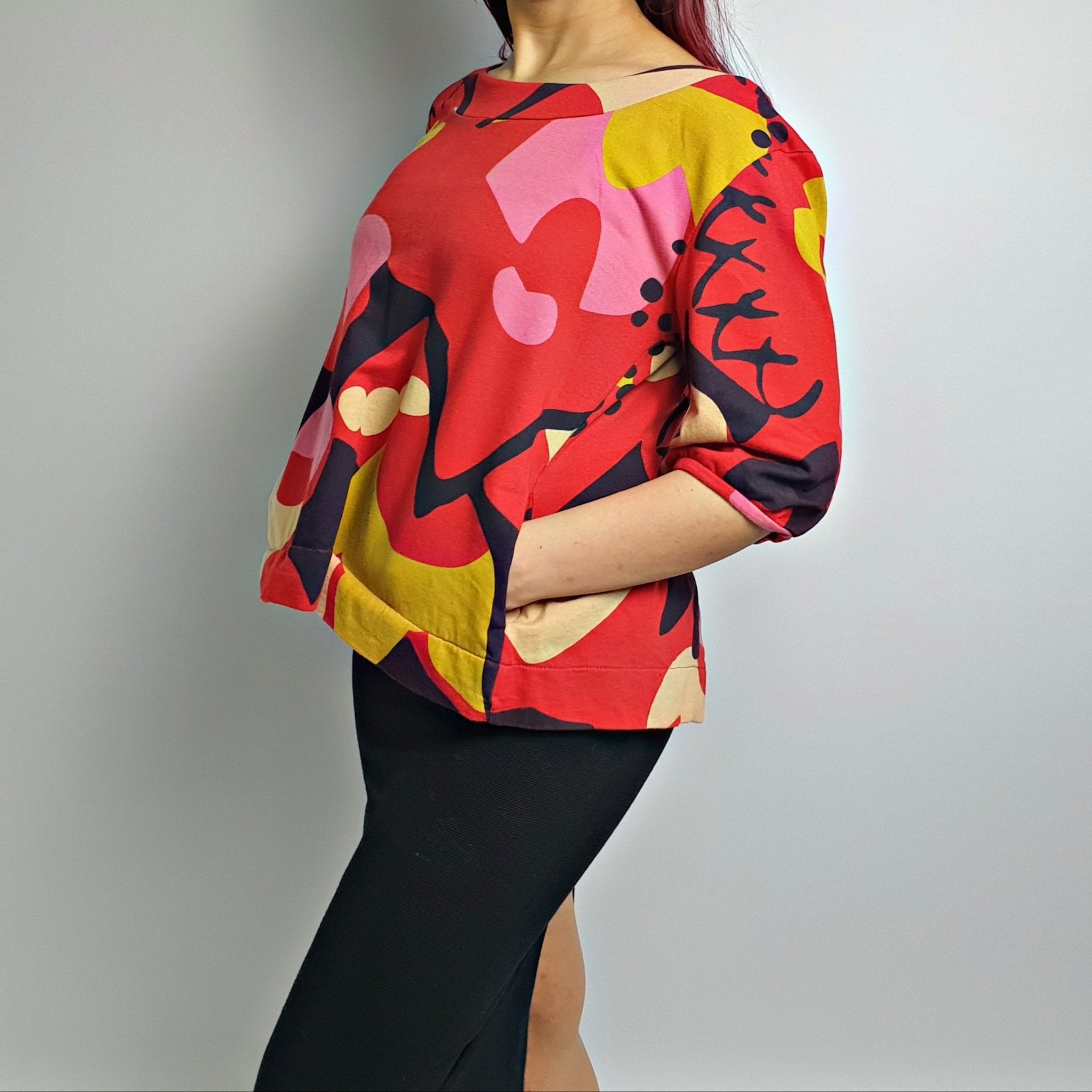 Vintage button-back blouse - Funkify